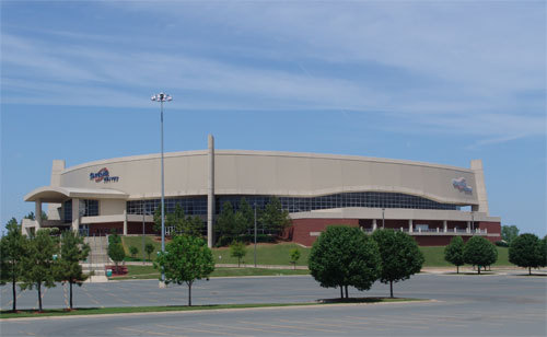 Photo of the CenturyTel Arena in Bossier City, Louisiana.